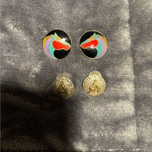 Colorful Horse Earrings Set